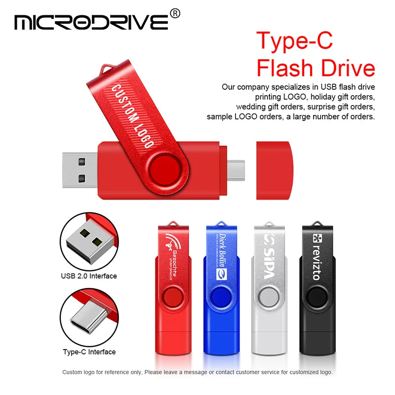 Type C pen drive 128GB usb memory stick