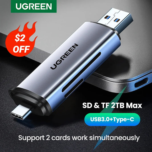Card Reader USB3.0&USB C to SD for PC Laptop