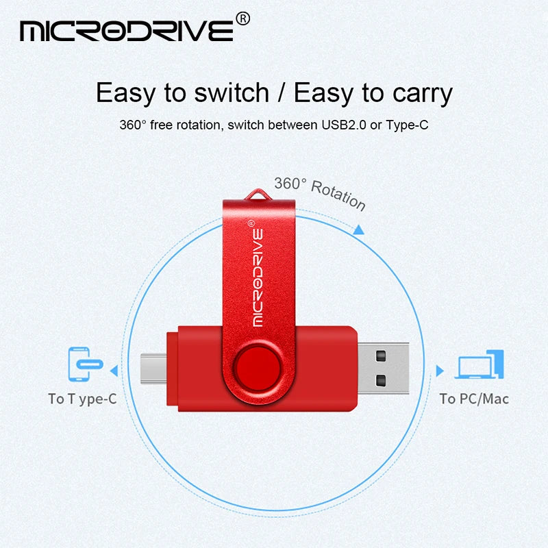 Type C pen drive 128GB usb memory stick